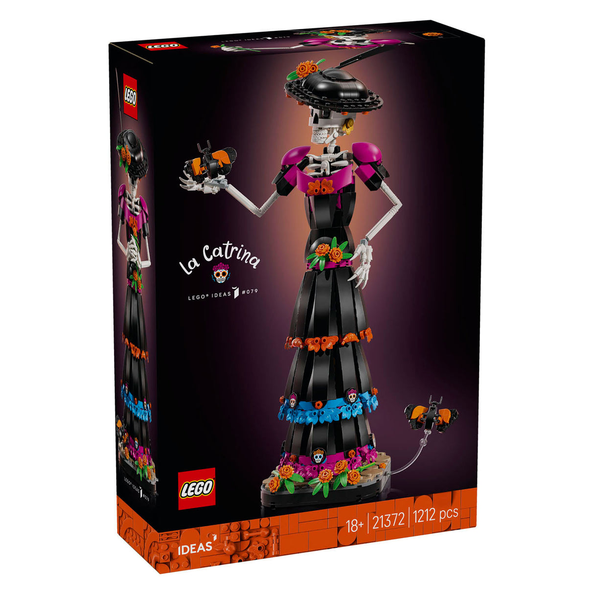 Lego ideas la catrina figuur bouwpakket voor volwassenen en woondecoratie 21372