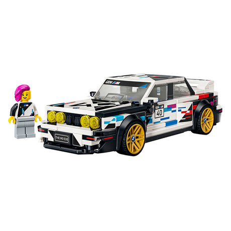 Lego speed champions bmw m3 (e30) auto bouwpakket voor kinderen en kinderkamer decoratie 77263