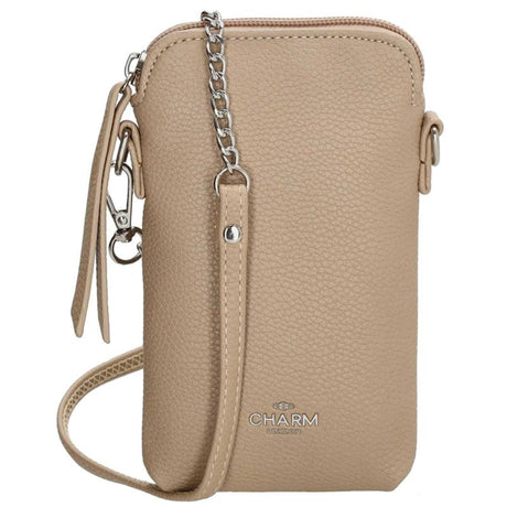 Charm london stratford telefoontasjeâ taupe 10x2x17cm