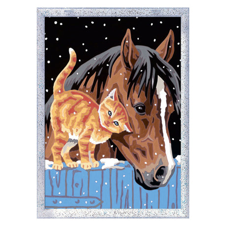Ravensburger creart stable friends - maľovanie podľa čísel pre deti