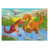 Ravensburger jigsaw puzzle playing dinos, 2x24 pcs.