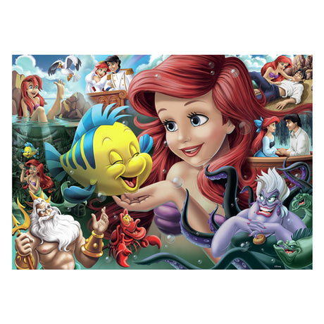 Ravensburger sestavljanka Disney Mala morska deklica 1000 kosov kartona.