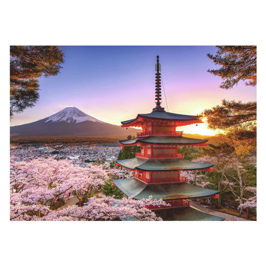 Ravensburger jigsaw puzzle cherry blossom at Fuji mountain, 1000 pcs.