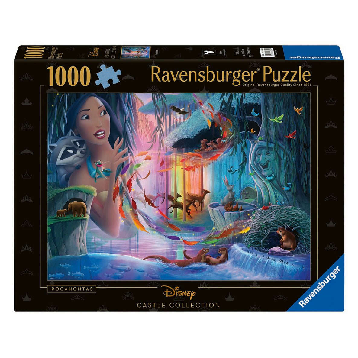 Quebra-cabeça Ravensburger - Castelos da Disney: Pocahontas - 1000 peças
