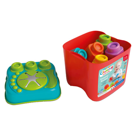 Clementoni Baby Clemmy - Sensory Bucket with Blocks