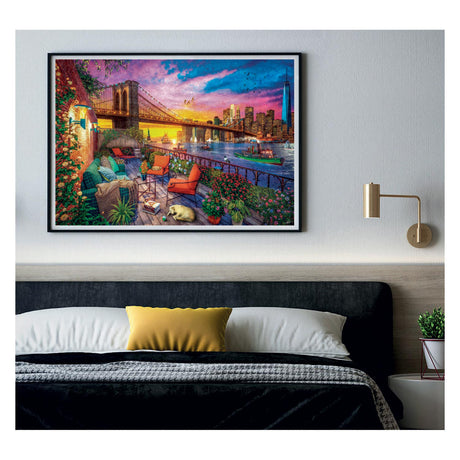 Clementoni Puzzle Manhattan Balkon Sonnenuntergang, 3000 Teile.