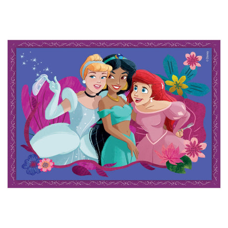 Clementoni - puzzle - 4 puzzle v 1 krabici - princezná disney - puzzle pre deti - supercolor