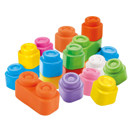 Clementoni Baby Soft Clemmy Blocks with Storage Bag - 20 pcs.