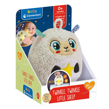 Clementoni Baby Twinkle Twinkle Little Sheep Kuscheltier-Nachtlampe