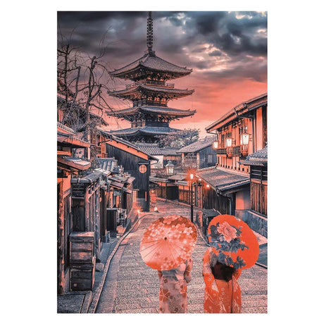 Clementoni - puzzle - 500 pieces - evening in Kyoto - puzzle for adults - high quality collection