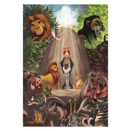 Clementoni puzzle - the lion king - 1000 pieces - including poster