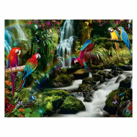 Ravensburger puzzle barevní papoušci v džungli - skládačka - 2000 dílků