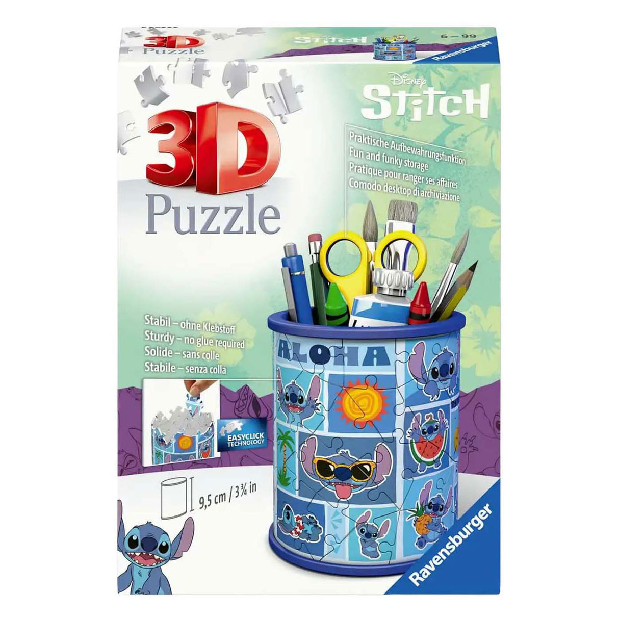 Ravensburger 3D Puzzle Stitch Pen Holder - 54 pcs.