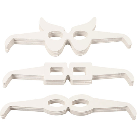 Https: www.cchobby.nl glasses-h-4-5-10-cm-l-32-cm-white-160-pieces-1-box