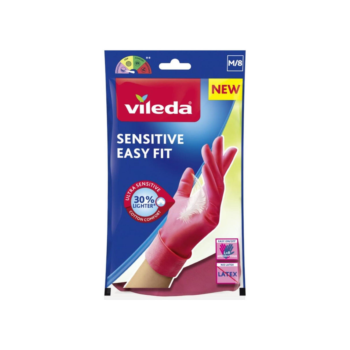 Vileda Handschuhe Sensitive Easy Fit Medium 1 Paar