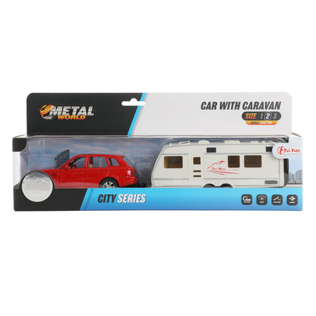Toi-toys auto couvat s karavanem 1:48