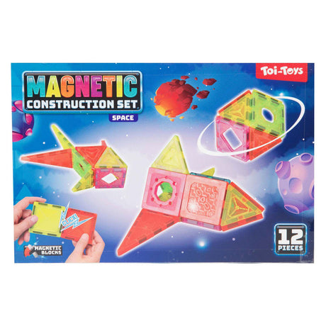 Toi-toys magnetische constructieset space, 12dlg.