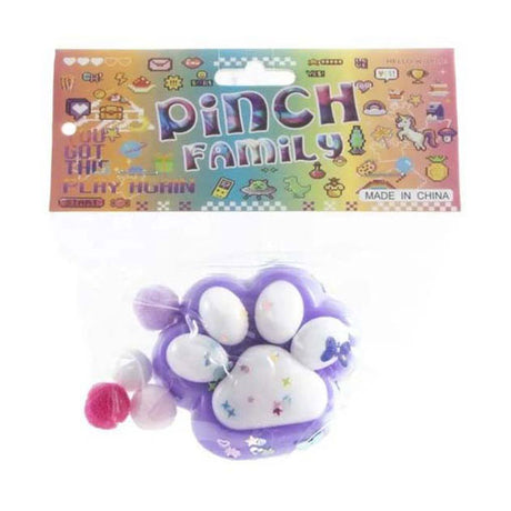 Teaghlaigh pinch bréagáin Jono - lapa ainmhíoch squishy