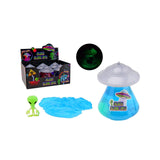 Johntoy ufo slime med ljus och glöd i mörkret utomjording