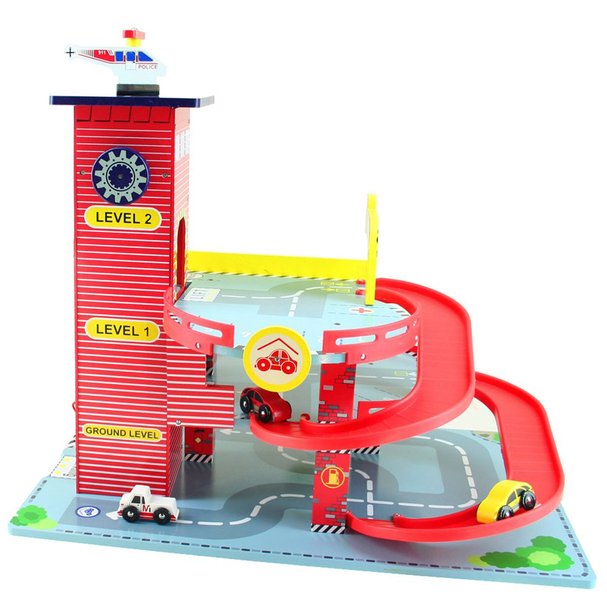 Playwood Mentari wooden garage red