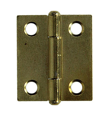 Mack 1013502 - 2 narrow hinges brass h 25 x w 18 mm | 5 pieces