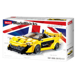 Sluban Englesch Supercar giel - 283 Stéck.