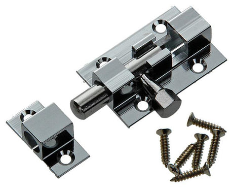 Mack 1013715 - 1 bolt latch chrome plated brass a 40 - b 13 mm | 5 pieces