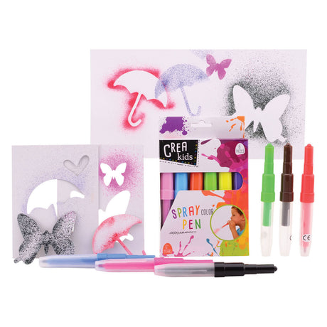 Johntoy crea kids blow pens, 6 pcs