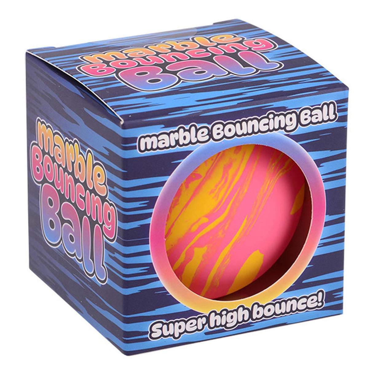 Johntoy hollow bouncy ball marble, 6cm