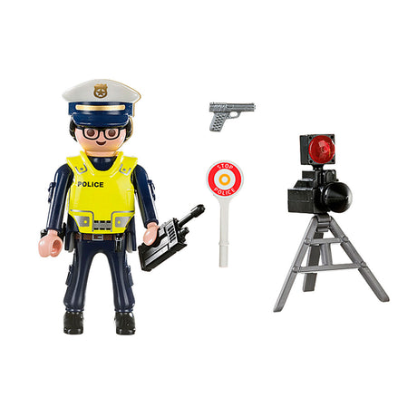 Playmobil 70305 policeman with speed camera