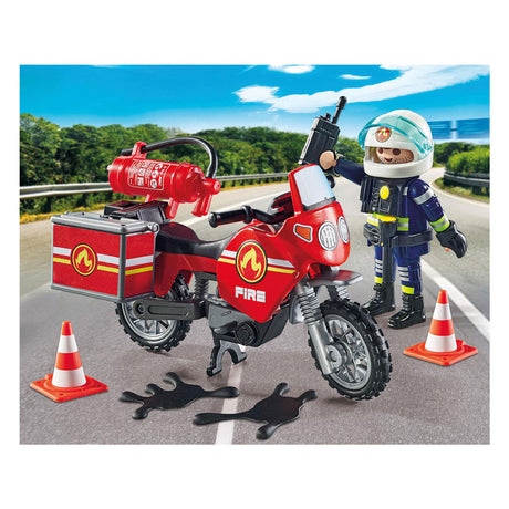 Playmobil 71466 action heroes fire brigade at the scene of the accident
