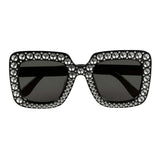Boland partybril bling bling zwart
