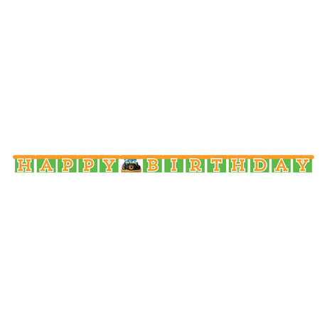 Haza Whitebeard tractor letter garland happy birthday