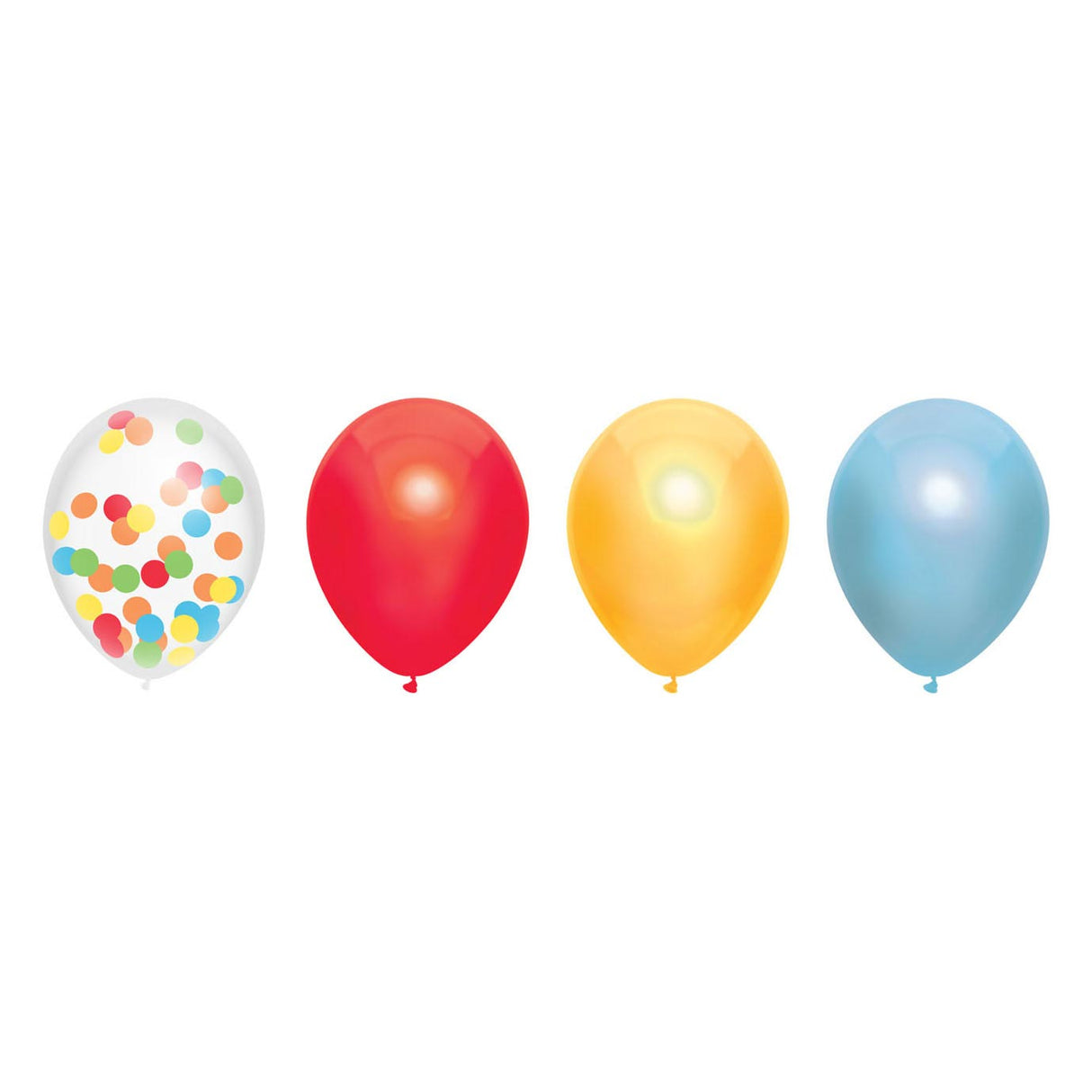 Haza Whitebeard Ballon Mix Rainbow, 6 Stéck.