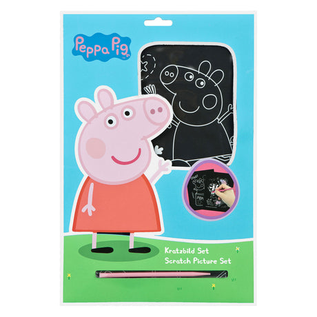 Undercover scratch art set peppa pig