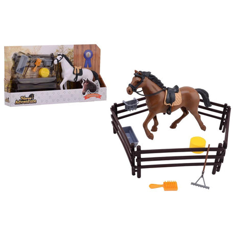 Johntoy john toy horse set with accessories