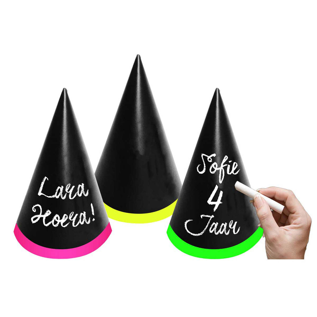 Folat bv chapeaux de fête inscriptibles, 6 pcs.