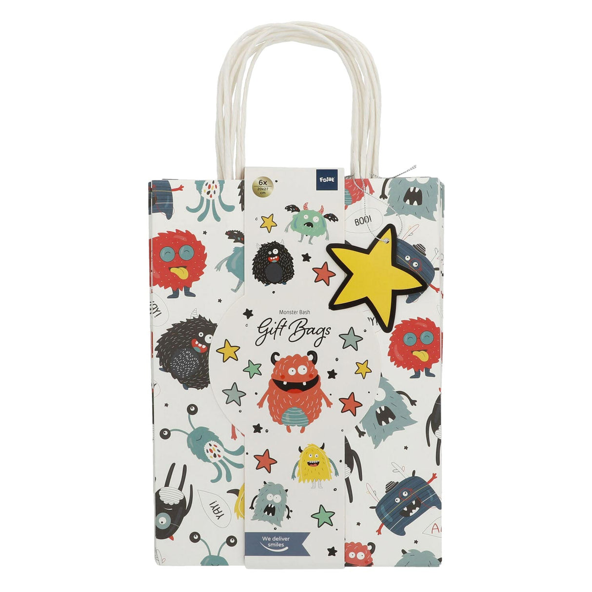 Folat Ltd. Monster Bash Party Bags, 6 pcs.