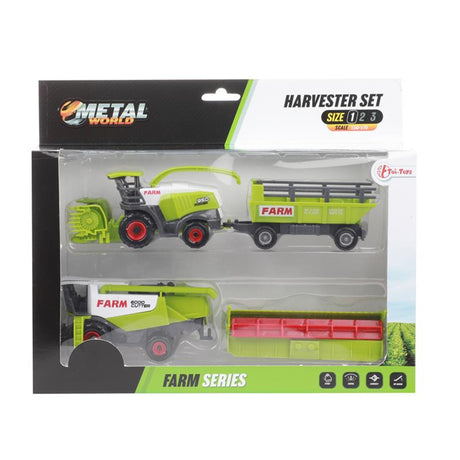 Toi-toys toi toys agricultural machine set with trailer