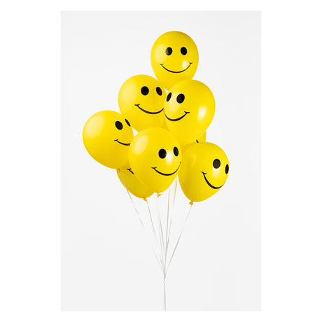 Globos baloni nasmeh rumeni 30cm, 8 kom.