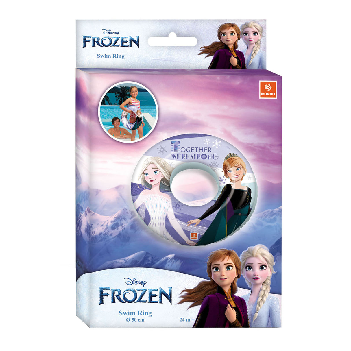 Disney mrazený krúžok na plávanie mondo mrazený, 50 cm