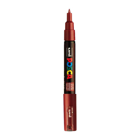 Uni posca festékjelző 1mc borvörös - kúpos hegy - 1 mm