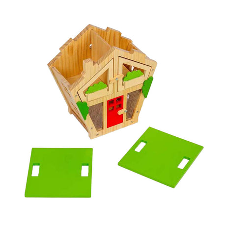 Maison à insectes en bois Bigjigs, 7 pièces.