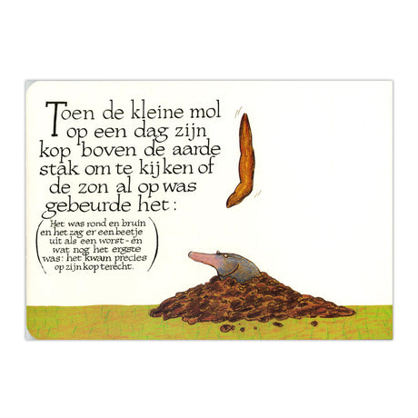 Central book house about a small mole... cardboard book