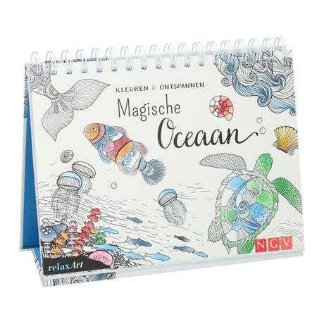 Mondikaart Magical Ocean Coloring and Relaxing - coloring book