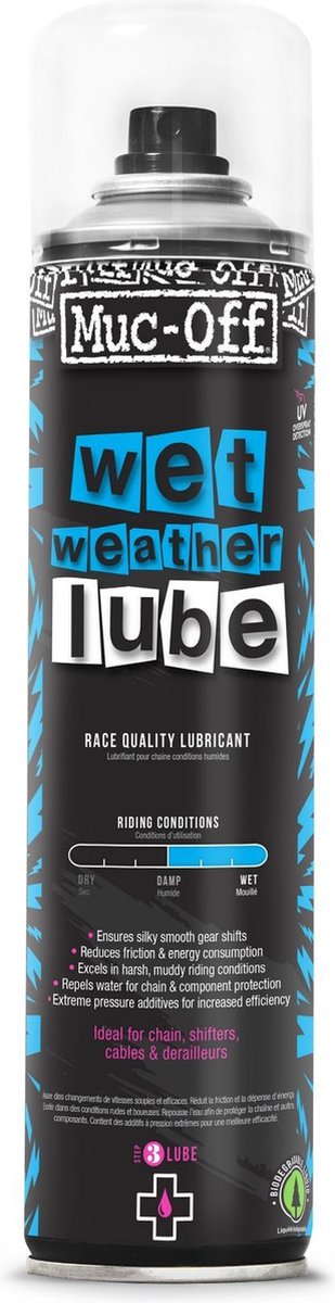 Muc-Off Wet Lube Chain Lube Aerosol 400ml