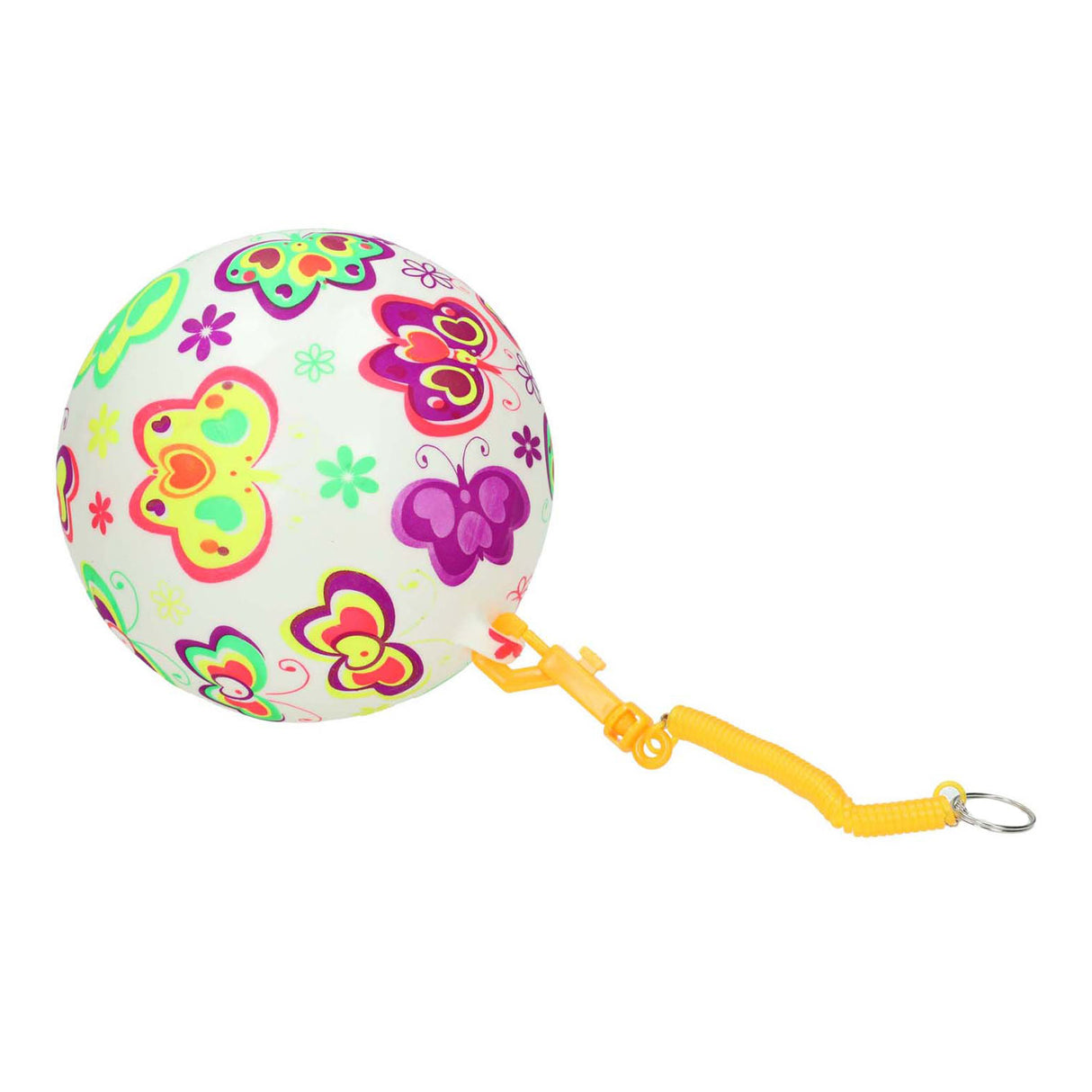 Gametime ball with butterflies on string, 21cm