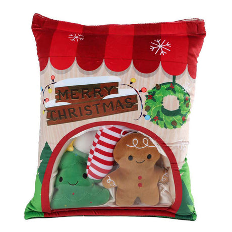 Fluffig meny plysch julgodis - 32cm