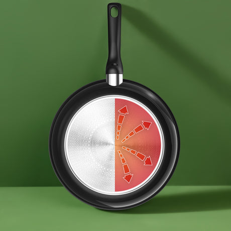 Tefal indai Tefal renew juoda wok keptuvė 28 cm juoda