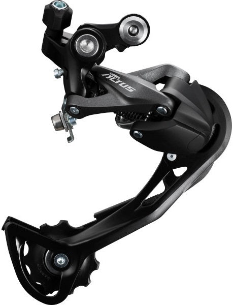 Shimano rear derailleur 9 speed altus rd-m2000 shadow dark gray (workshop packaging)